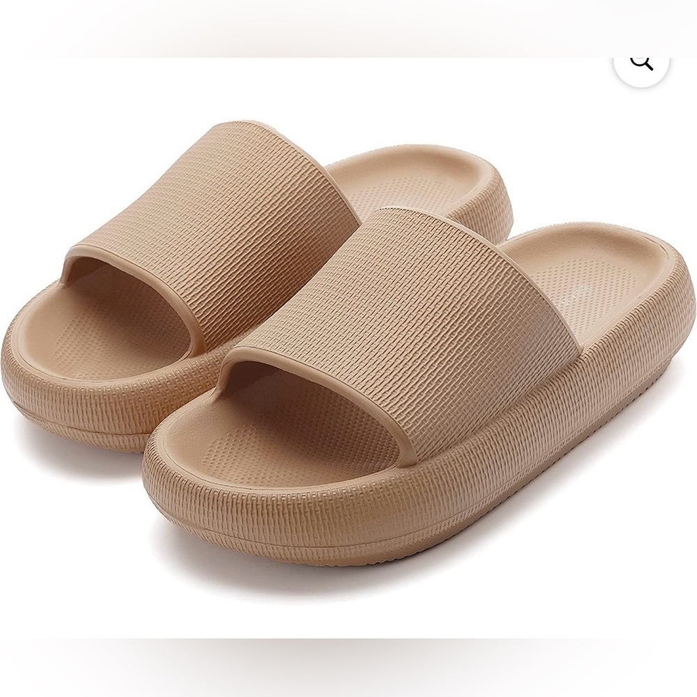Beige Cloud Slides Sandals | Unisex Size 40/41 | Comfort Cushioned Slides